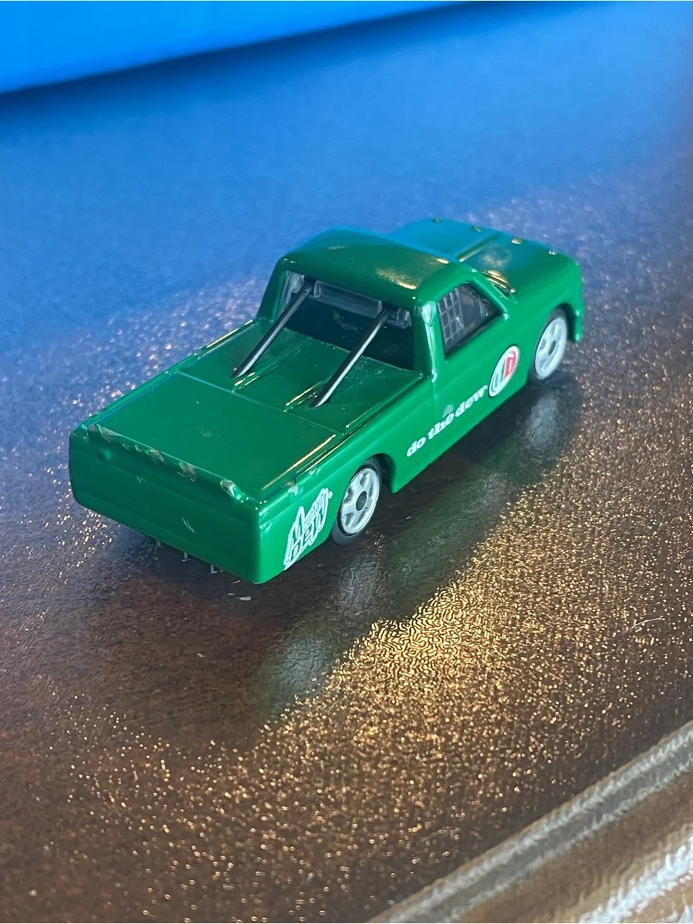 Rare Mountain Dew, Golden Wheel Diecast Truck 1:64